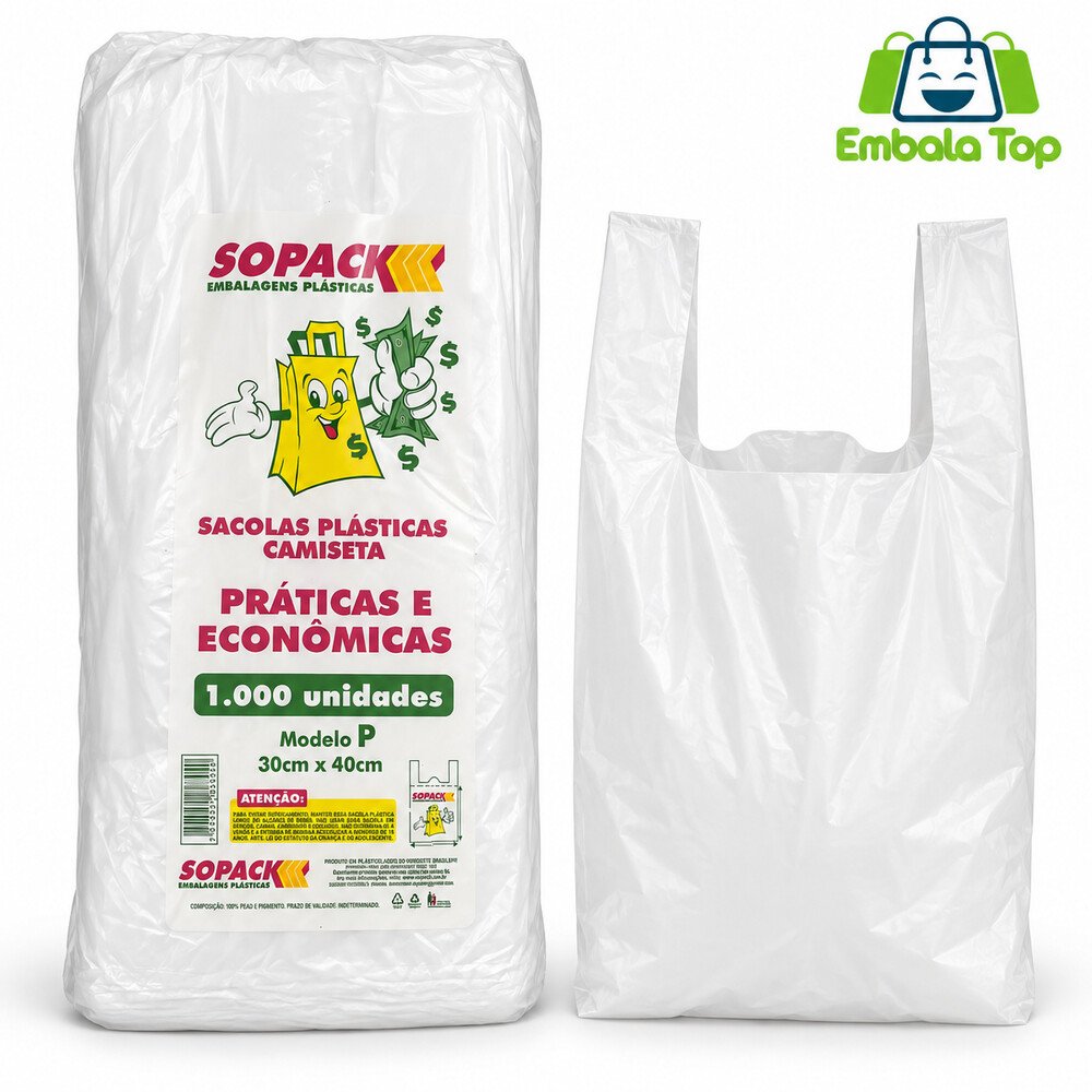 SACOLA COMERCIAL 25X35 PP SOPACK