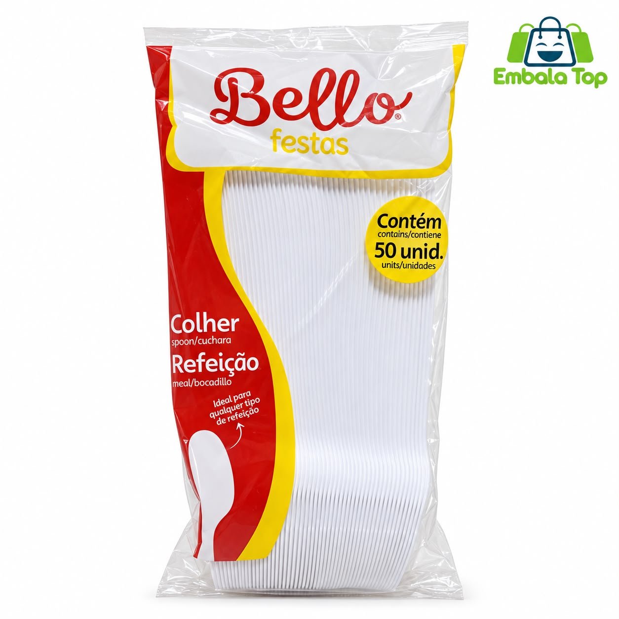 COLHER REFEIÇAO BELLO COPO C/50