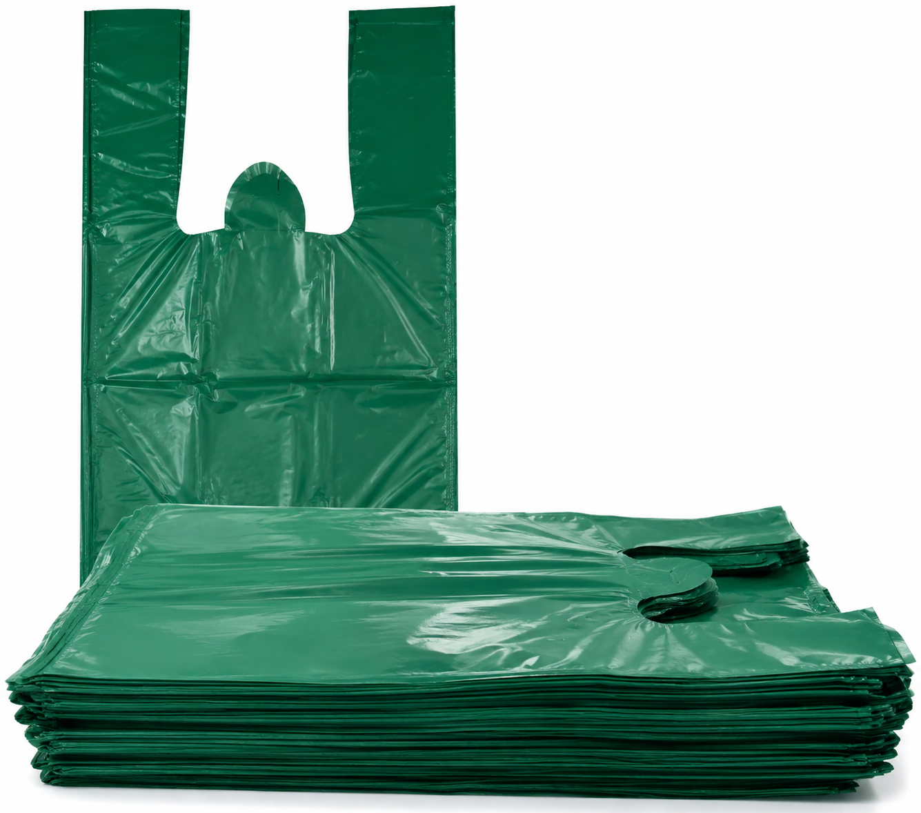 SACOLA RECICLADA 30X45 (P) VERDE REFORÇADA