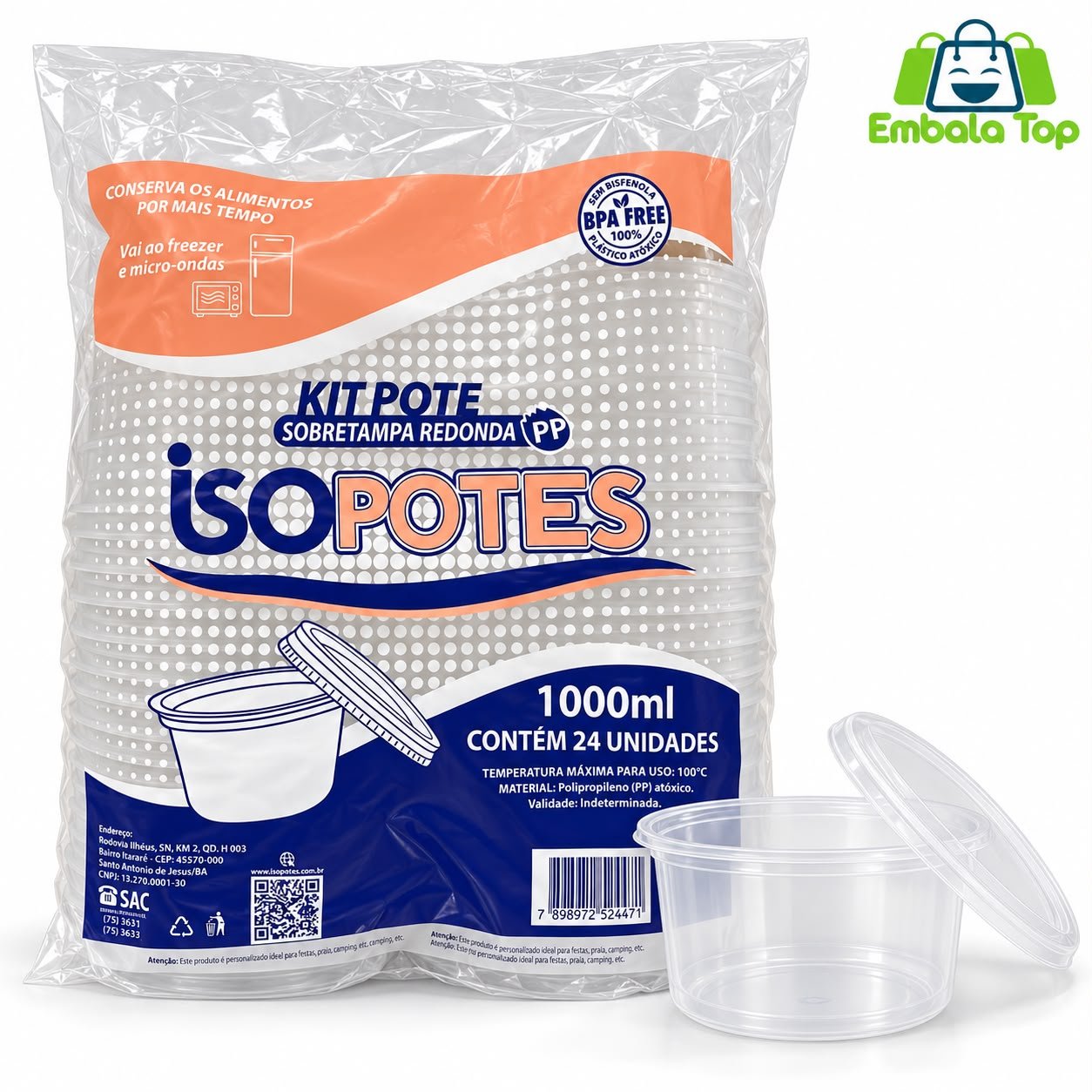KIT POTE 1000 ML JBM