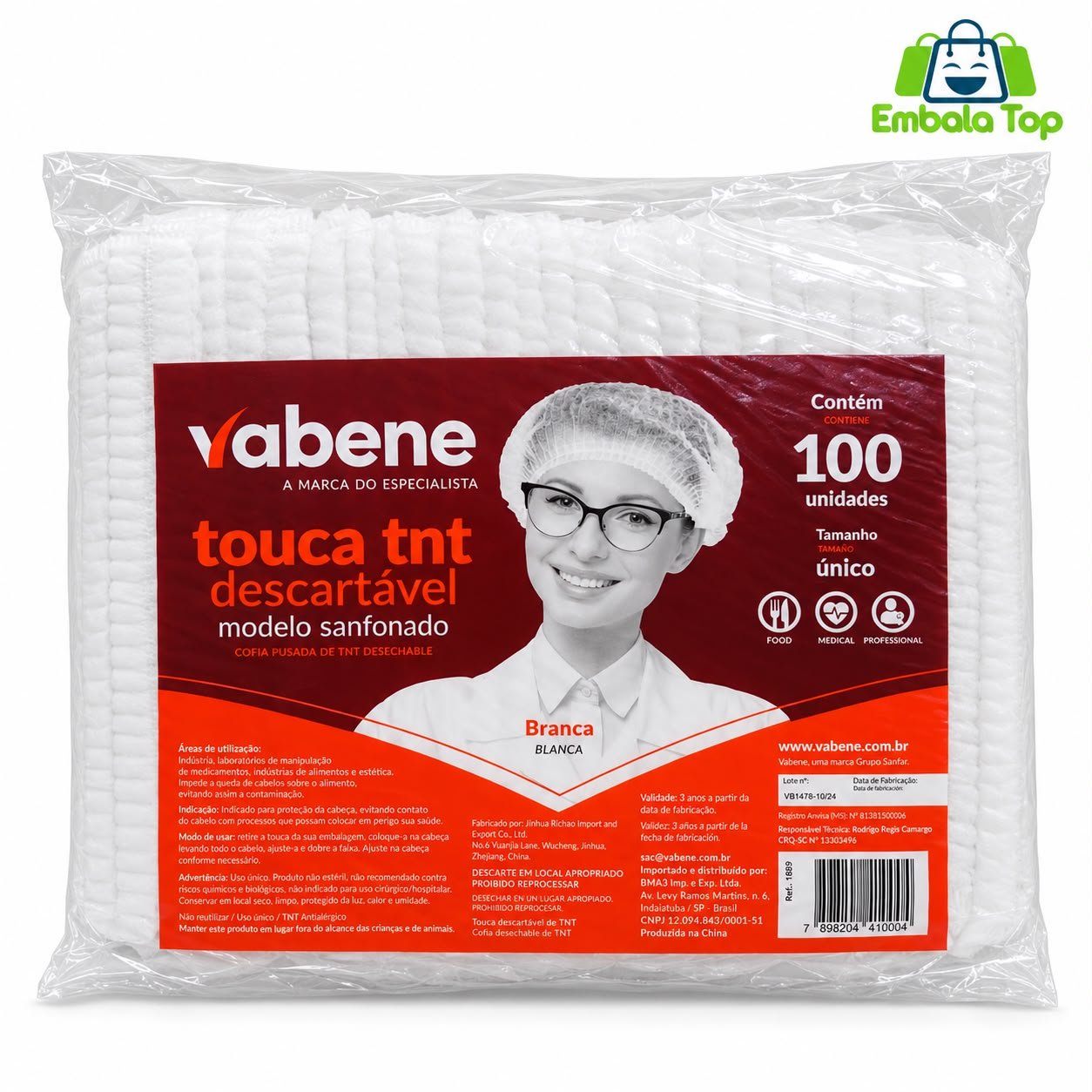 TOUCA DESCARTÁVEL INOVEN