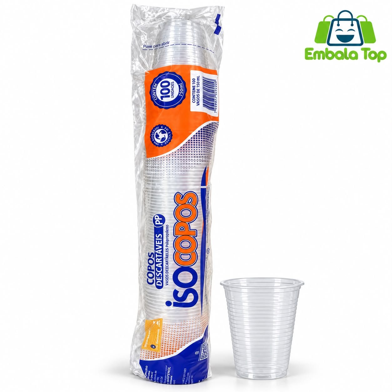 COPO 150 ML ISOCOPOS PP 100 UND