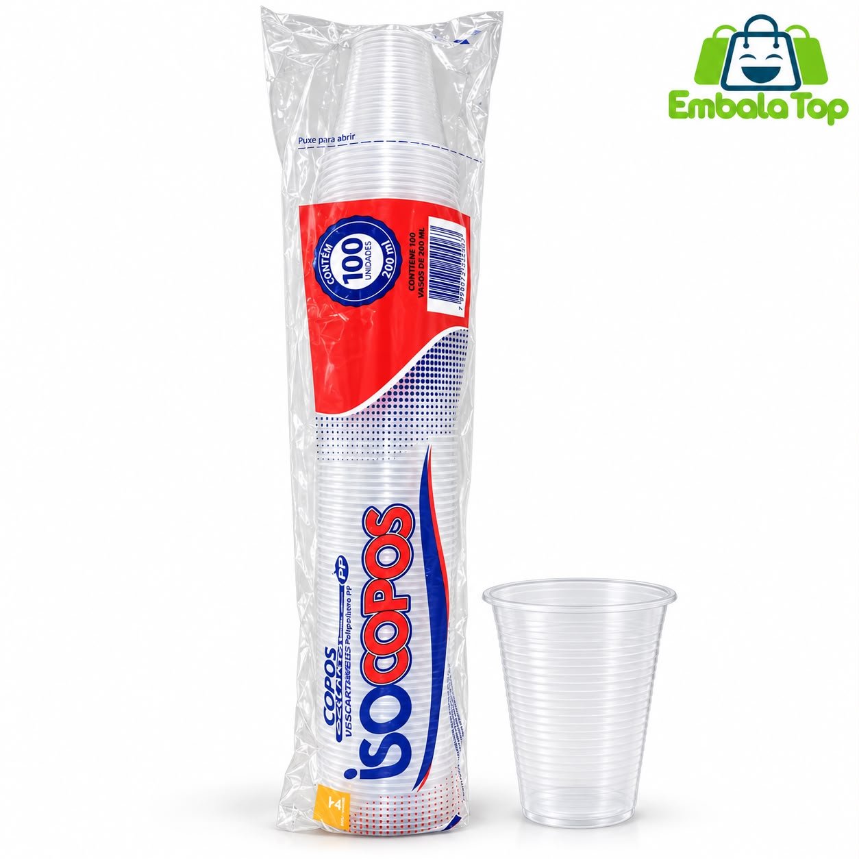 COPO 200 ML PP 100 UND ISOCOPOS