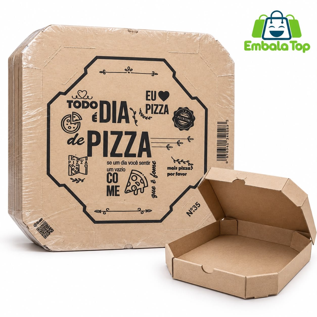 CAIXA P/PIZZA Nº35  25UND