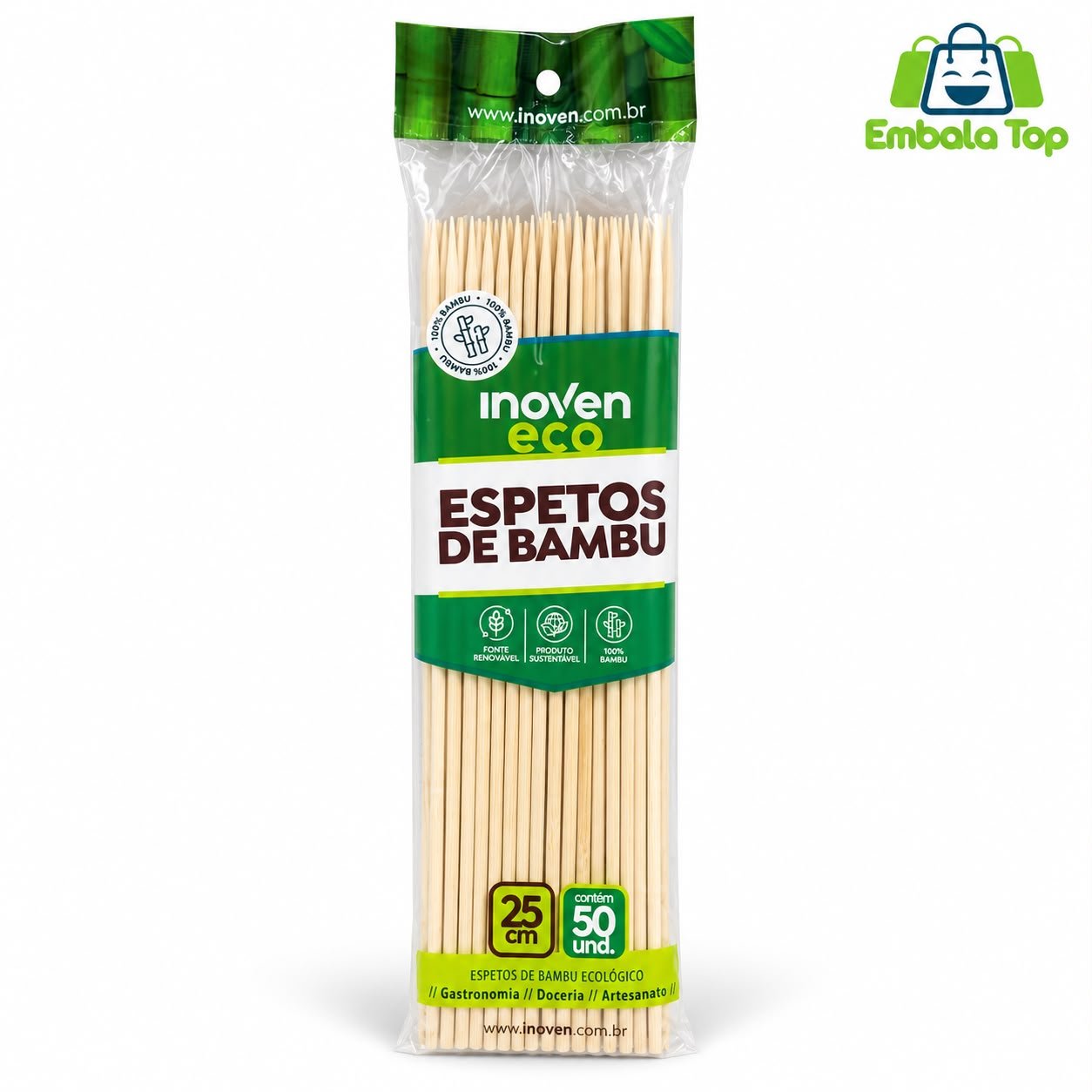 ESPETO BAMBU 25CM DEZCA