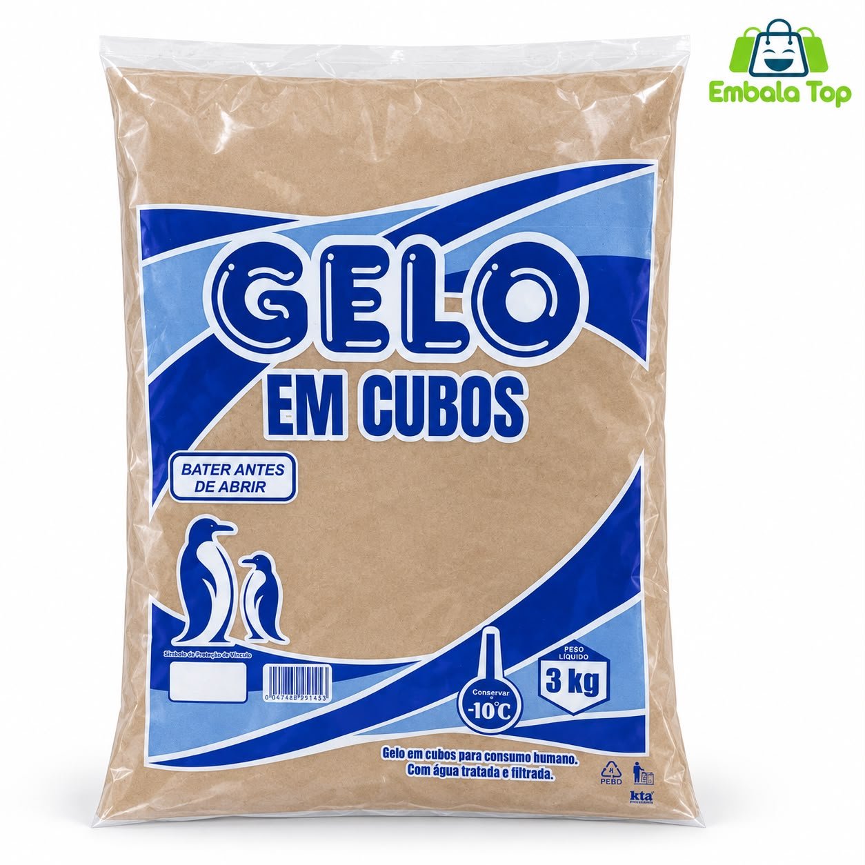 SACO PARA GELO 3KG 30X48